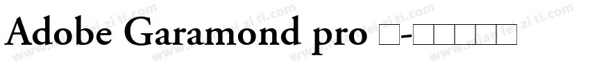 Adobe Garamond pro 加字体转换